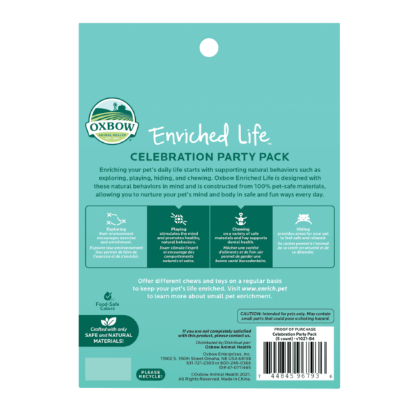 Oxbow - Enriched Life Celebration Party Pack Small Animal Chews by Oxbow