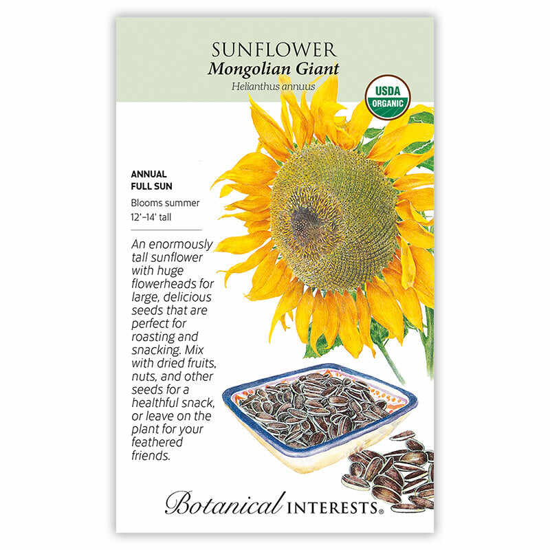 Botanical Interests, Inc. - Mongolian Giant Sunflower Seeds