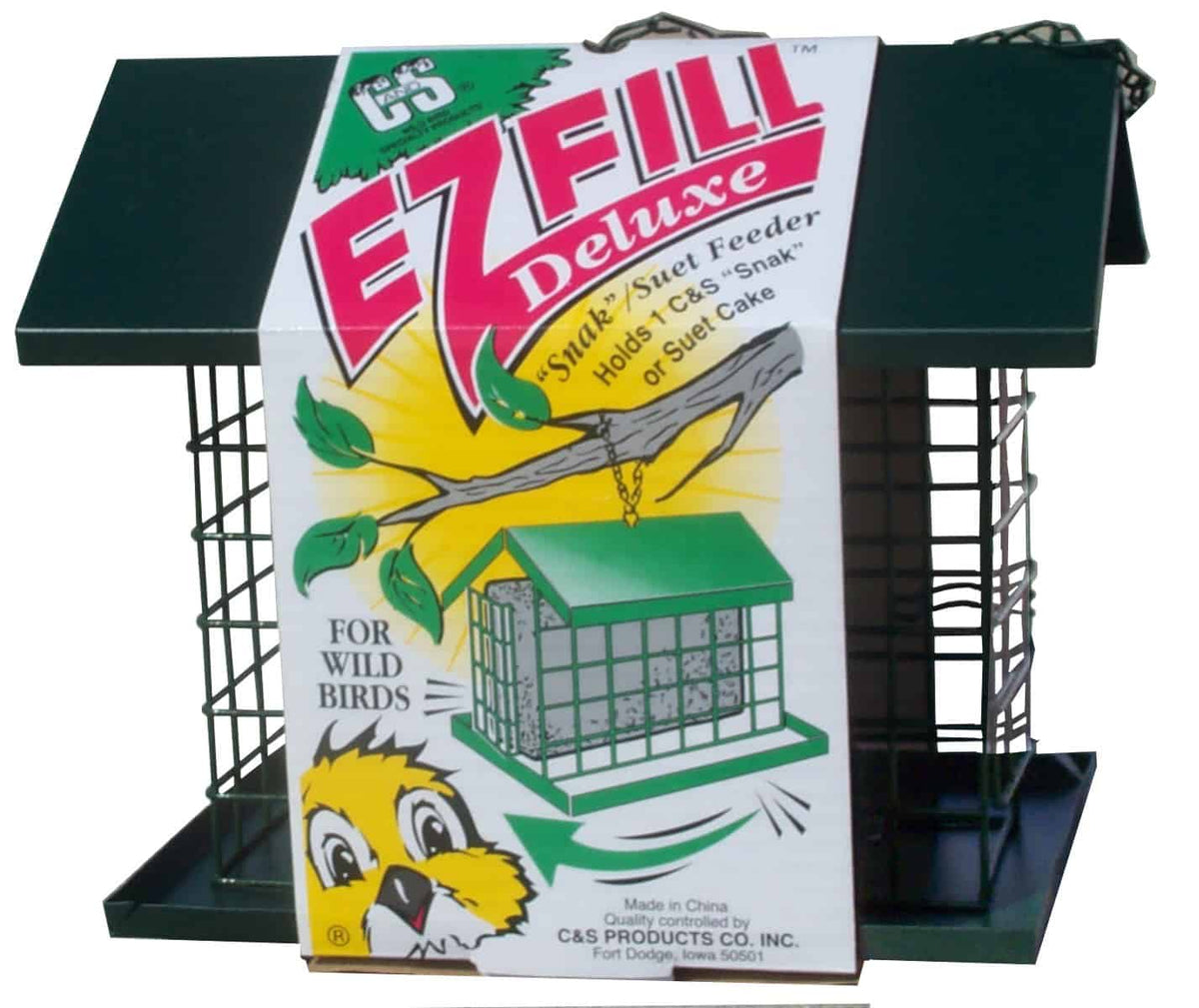 C & S Products - Deluxe Snack Basket w/ Steel Roof & Platform
