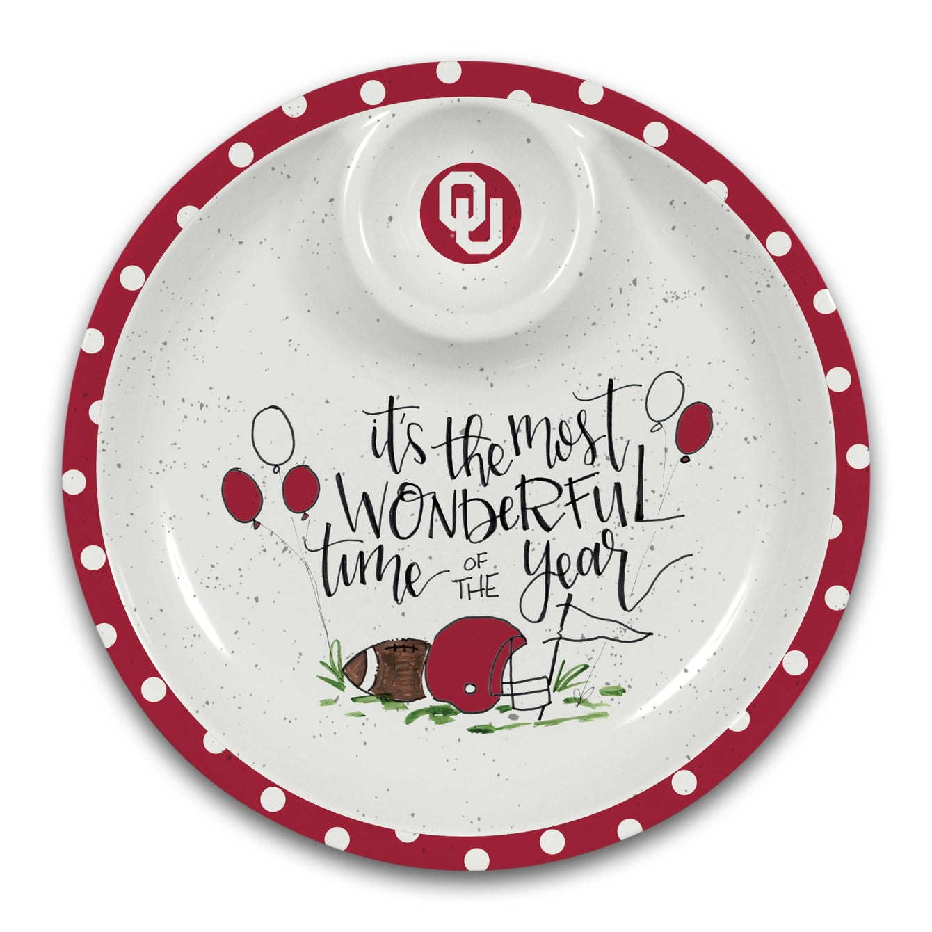Magnolia Lane - Collegiate Chips & Dip Plate