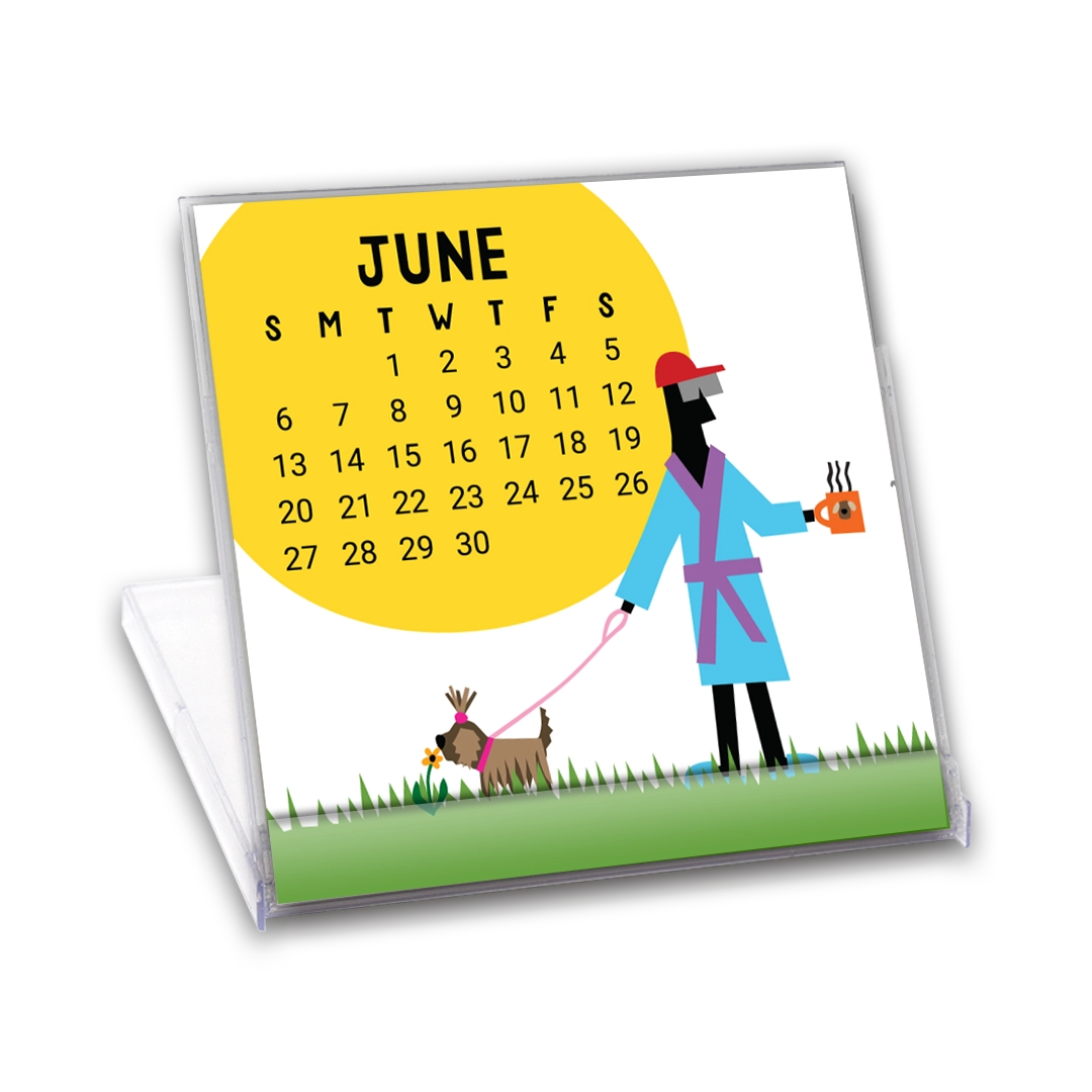 R. Nichols - Dog Desk Calendar 2027 Mini