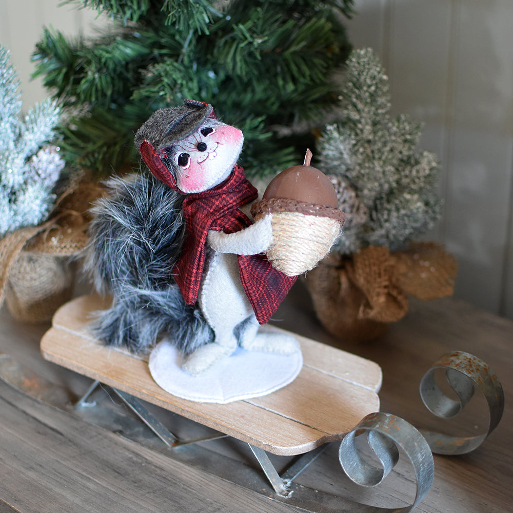 Annalee Dolls - Plaid & Pine Squirrel