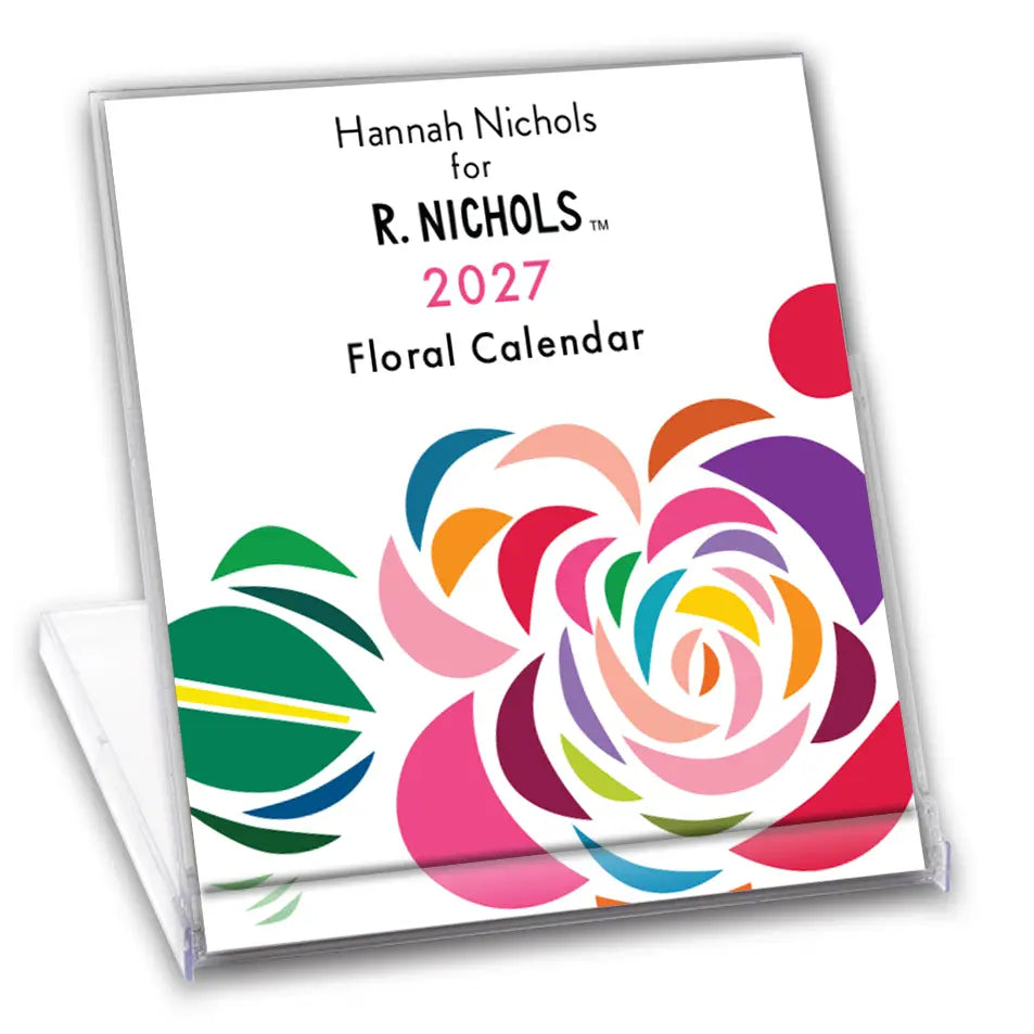 R. Nichols - Floral Desk Calendar 2027