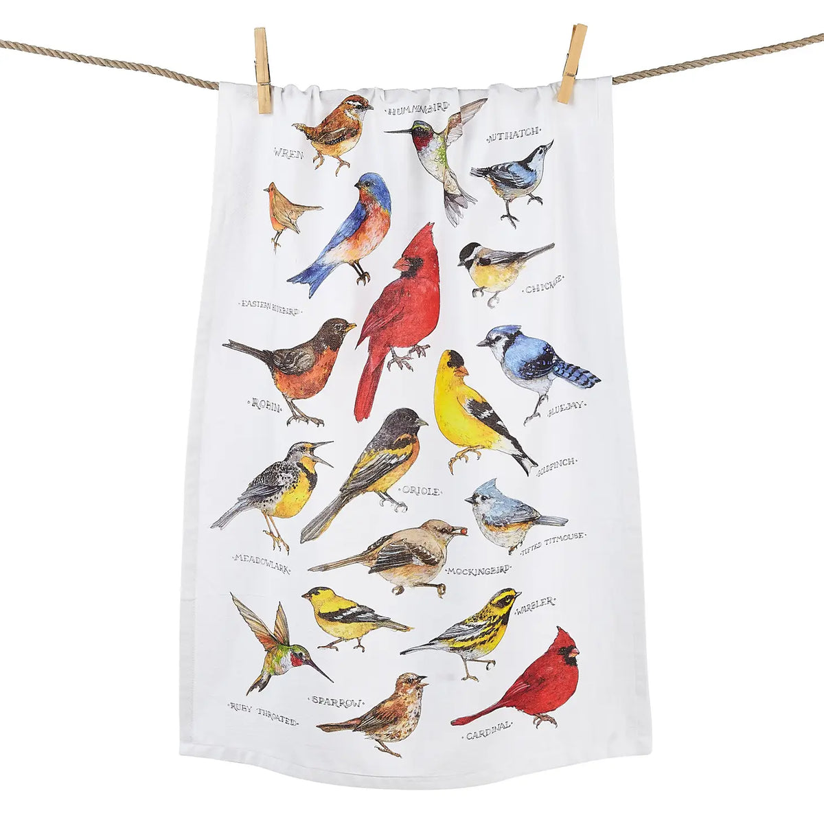 Peking Handicraft - Tea Towel Field Guide Birds