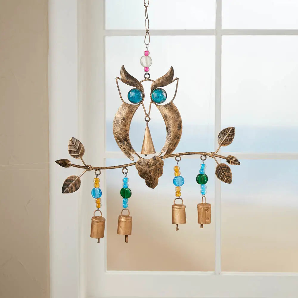 Serrv International - Recycled Owl Chime