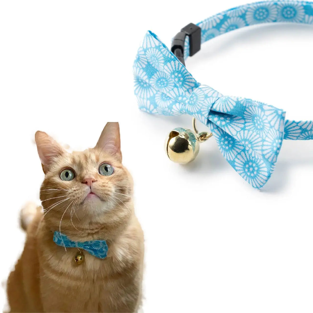 Moon-X USA - Cat Collar Kiku Ribbon Bow Tie