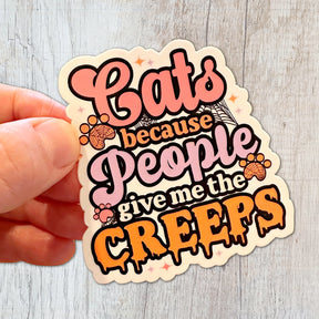 Bad Tags - Cats Because People Give Me the Creeps Sticker