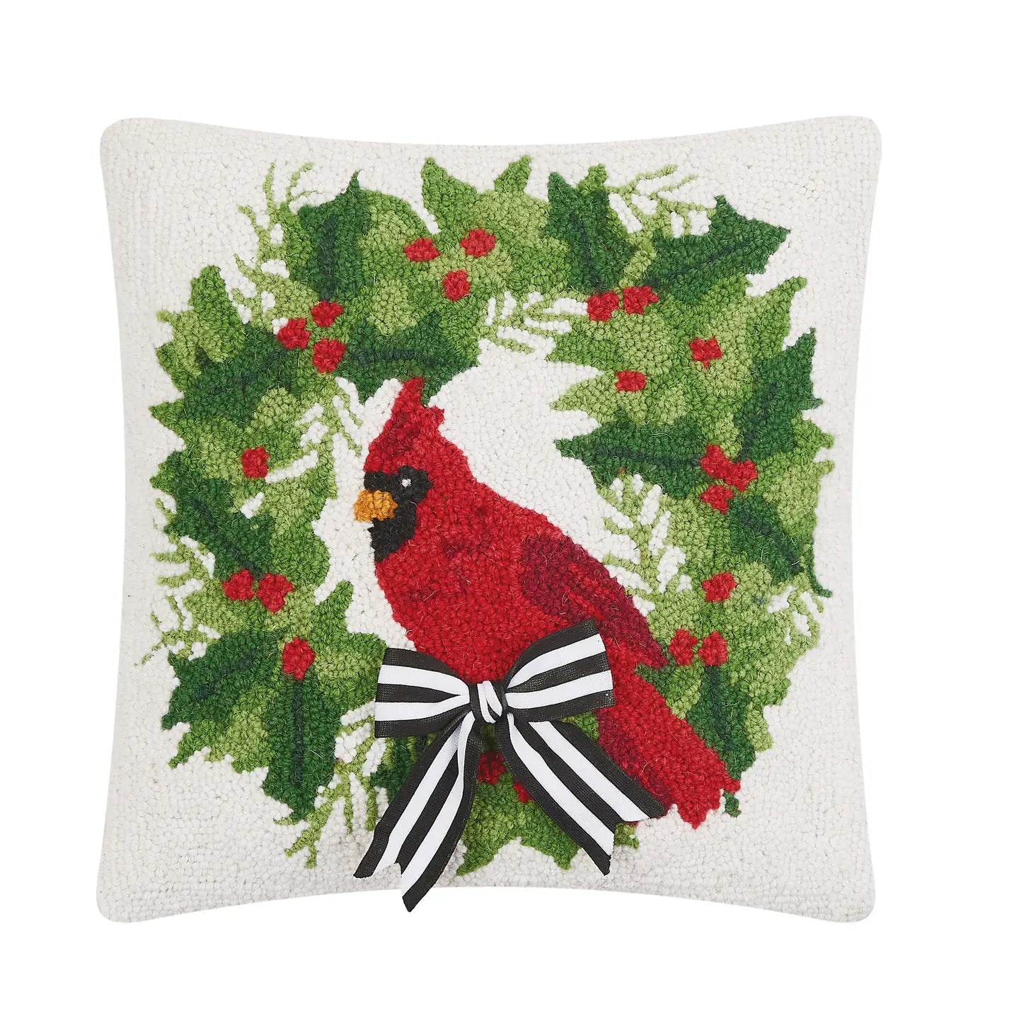 Peking Handicraft - Pillow Hook Cardinal With Ribbon
