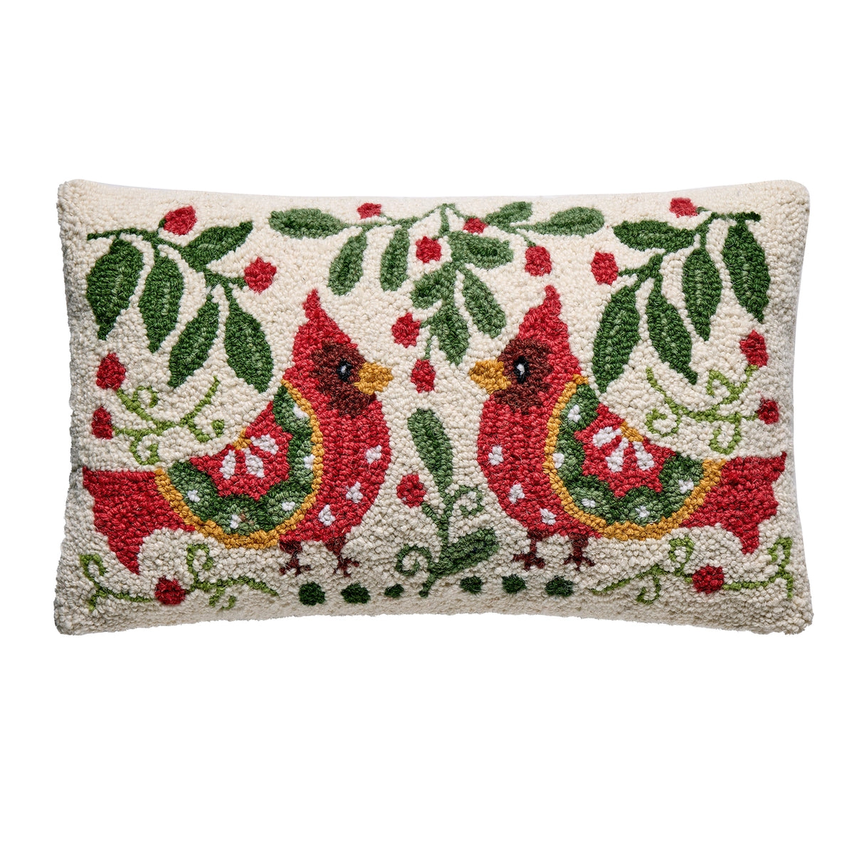 Peking HandiCraft - Pillow Hook Holiday Cardinals+