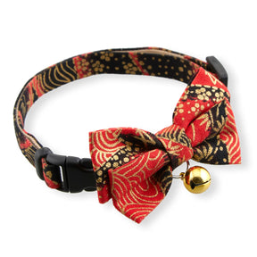 Moon-X USA - Cat Collar Gilded Gold Bow Tie