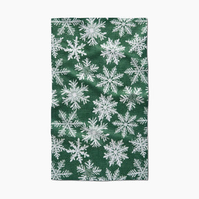 Geometry - Tea Towel Snowy Days Green