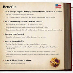 Lafeber - Nutri-Berries Senior Macaw & Cockatoo Food
