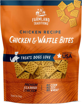 Farmland Traditions - Chicken & Waffle Bites Dog Treats