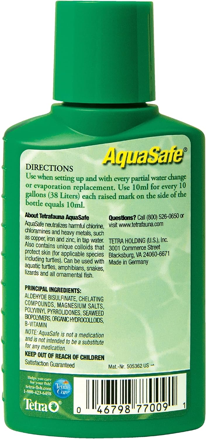Tetra - AquaSafe Water Conditioner for Reptiles & Amphibians
