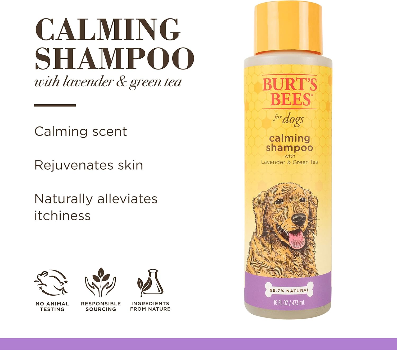 Burt's Bees - Calming Dog Shampoo w/ Lavender & Green Tea
