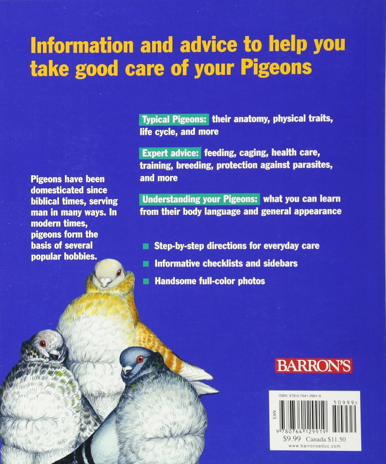 Barron's - Pigeons Complete Pet Owner's Manual