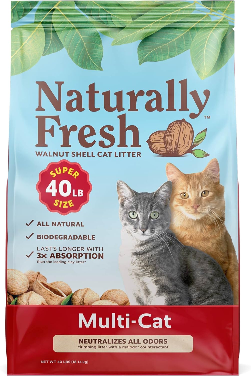 Eco Shell - Naturally Fresh Multi-Cat Formula Cat Litter