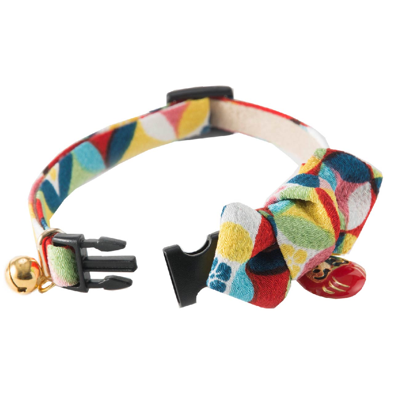 Moon-X USA - Cat Collar Daruma Charm Bowtie