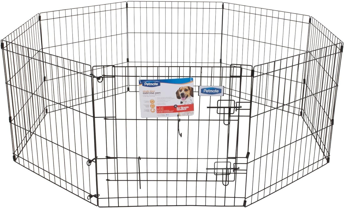 Petmate - Exercise Pen w/Door - 8 panels 24"x24"