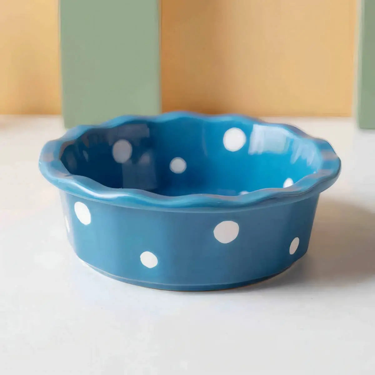 PawPaw Wholesale - Cat Bowl Ceramic Polka Dot