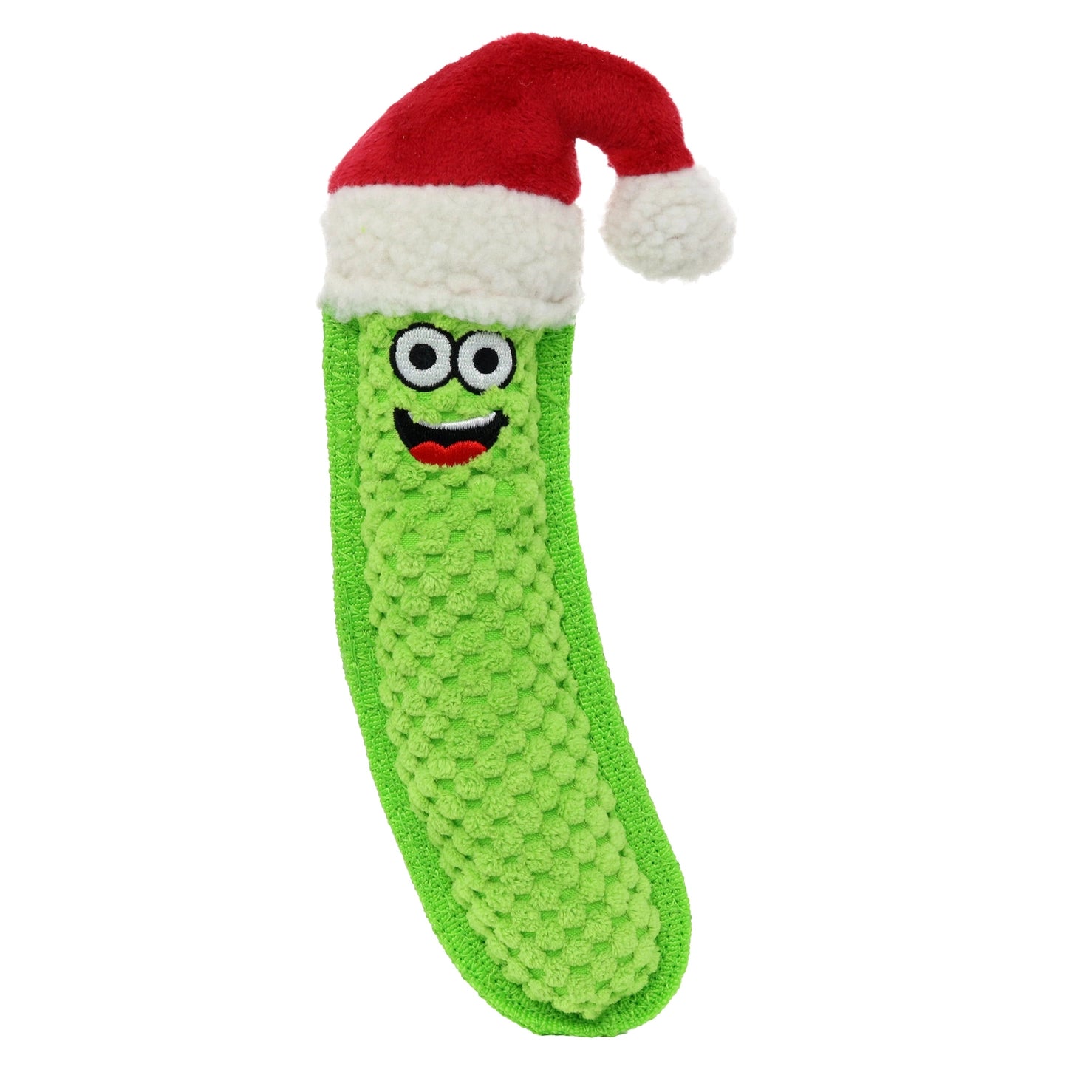 Tuffy Dog Toys - Tuffy Funny Food Pickle Santa