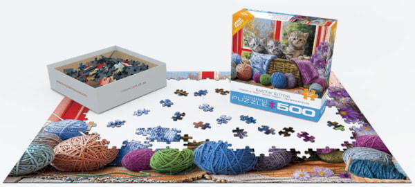 Eurographics Puzzles - Puzzle Knittin' Kittens