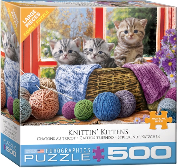 Eurographics Puzzles - Puzzle Knittin' Kittens