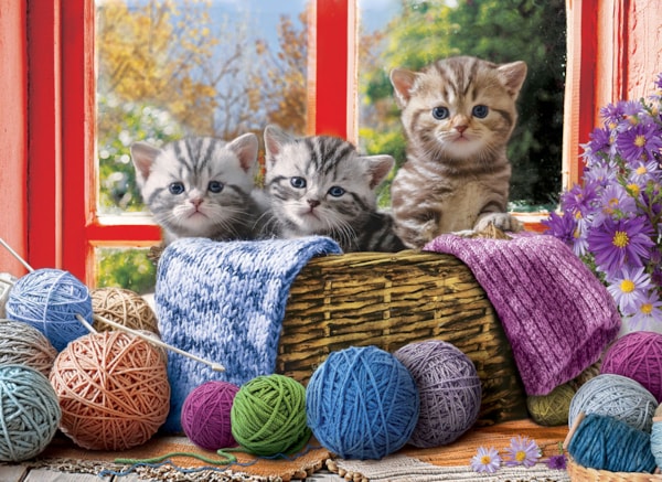 Eurographics Puzzles - Puzzle Knittin' Kittens