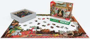 Eurographics Puzzles - Puzzle Christmas by the Fireplace