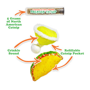 Meowijuana - Get Spicy Taco Margarita Catnip Toy