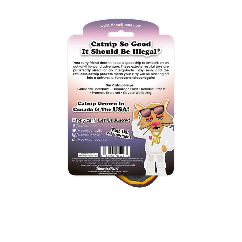 Meowijuana - Get Spacey Planet & Meteor Catnip Toy