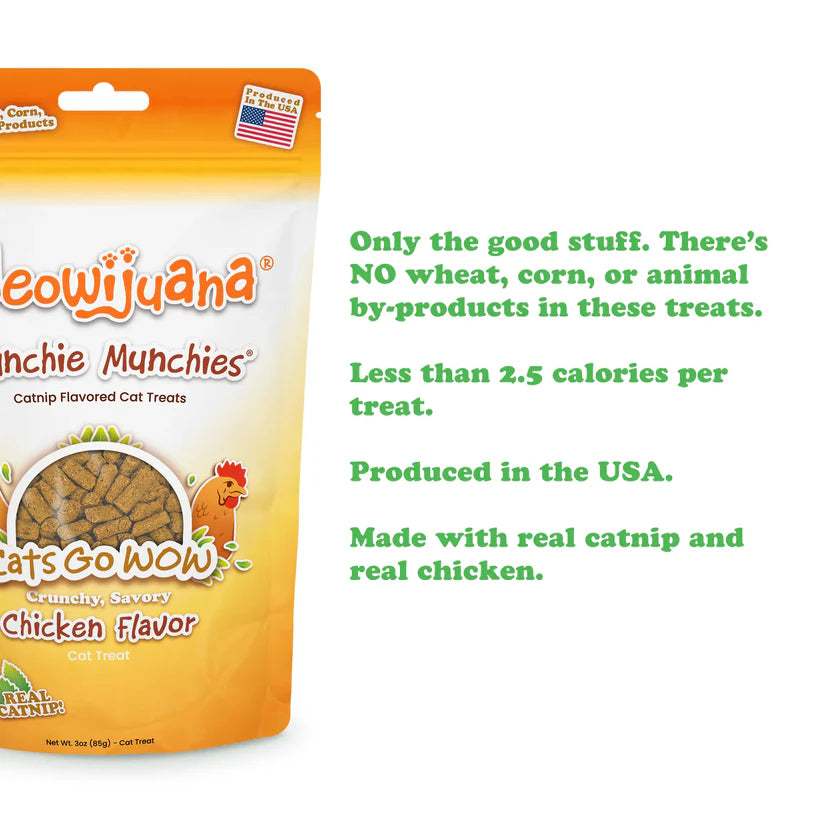 Meowijuana - Crunchie Munchies Chicken & Catnip Treats