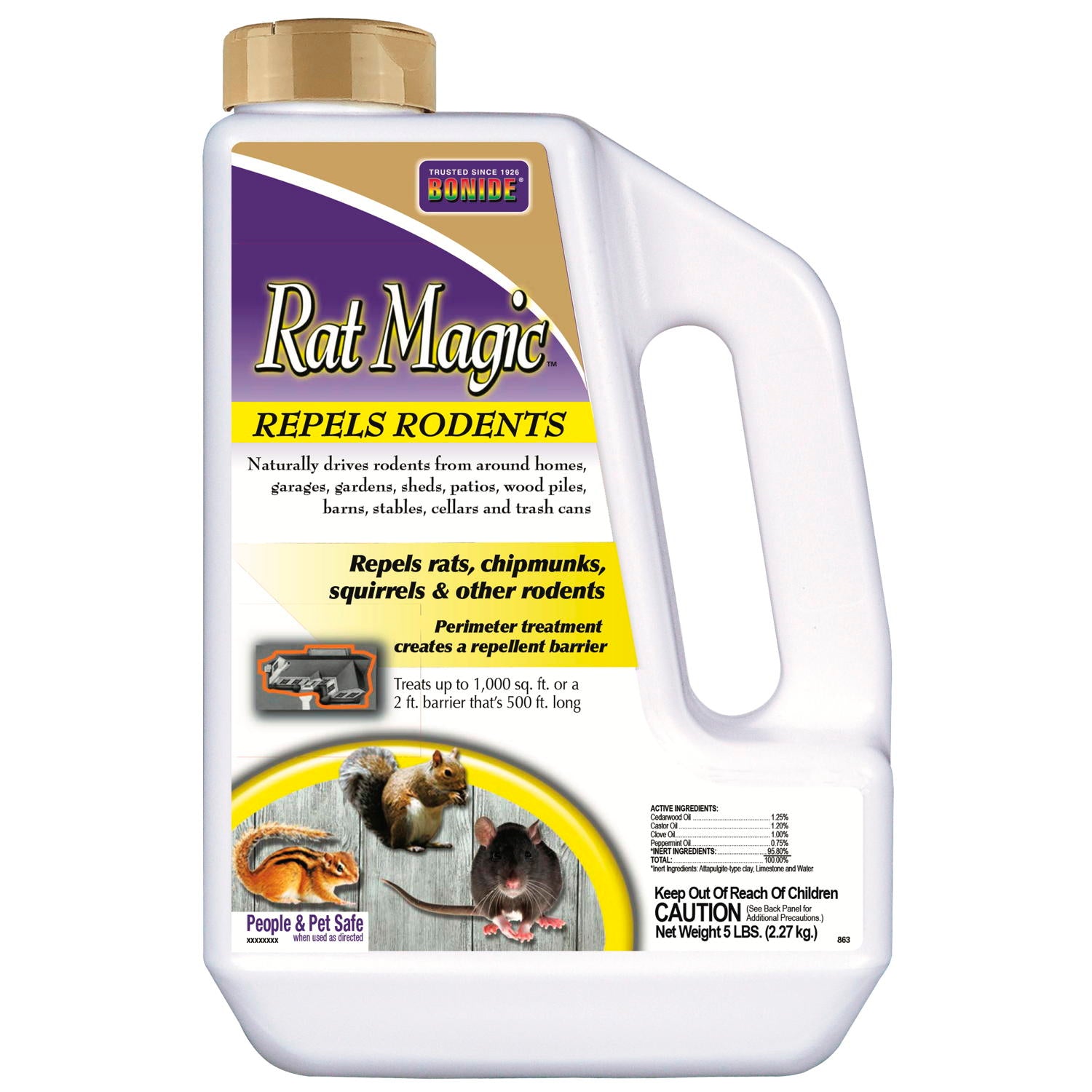 Bonide - Rat Magic Repels Rodents Shaker Jug 5 lb