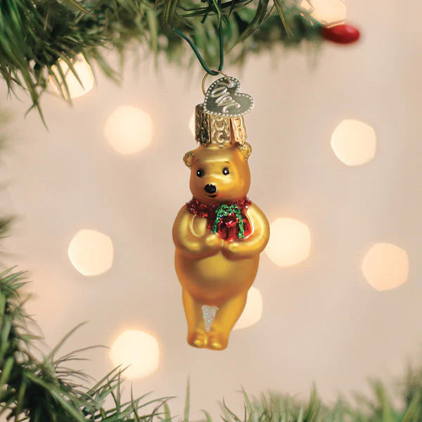 Old World Christmas - Mini Winnie with Gift Ornament
