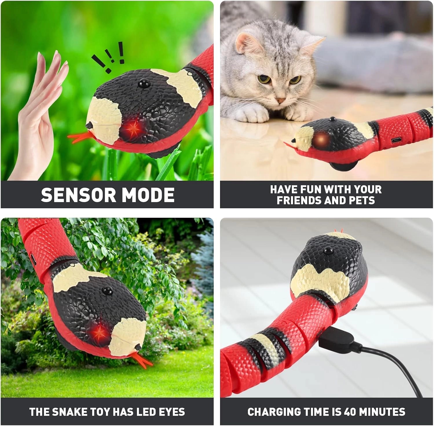 Vigor - Cat Toy Snake Recharable