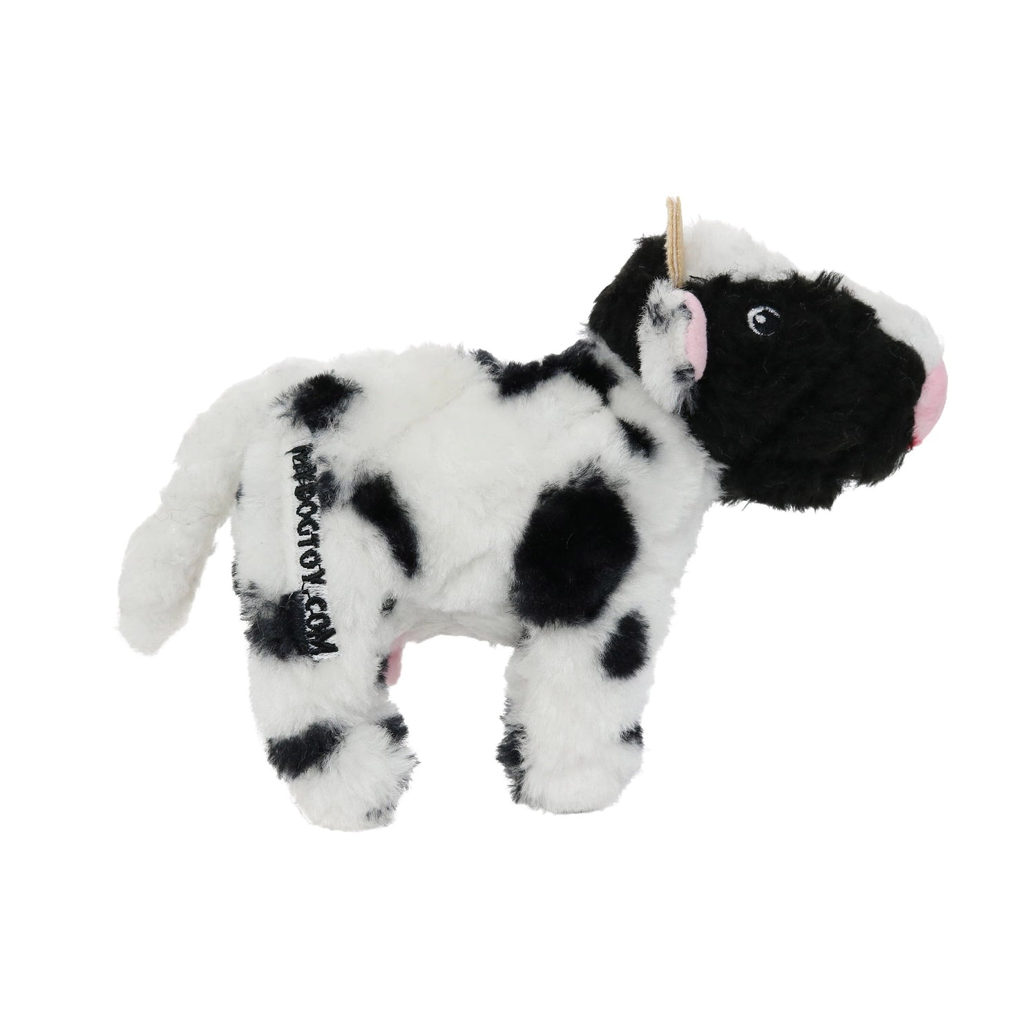 Tuffy Dog Toys - Mighty Jr Farm Cow Plush Squeaky Dog Toy