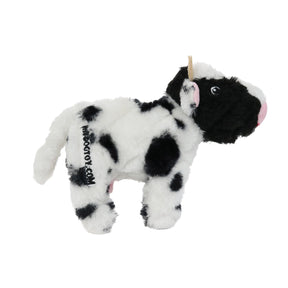 Tuffy Dog Toys - Mighty Jr Farm Cow Plush Squeaky Dog Toy