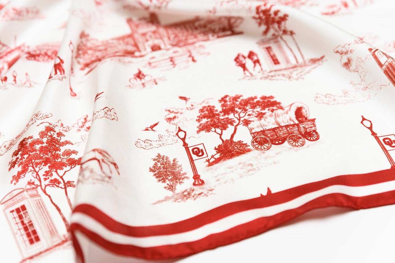 William & Lauren - OU Toile Scarf