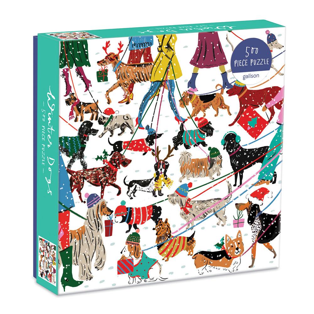 Chronicle-Hachette Book - Puzzle Winter Dogs