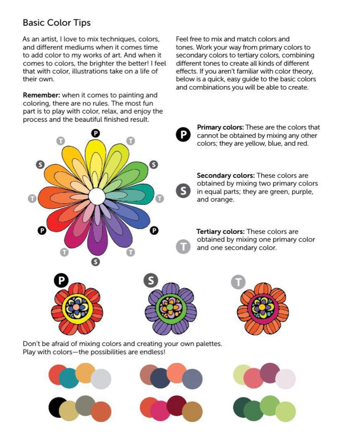 Wellspring- Coloring Book - Creative Coloring Flowers