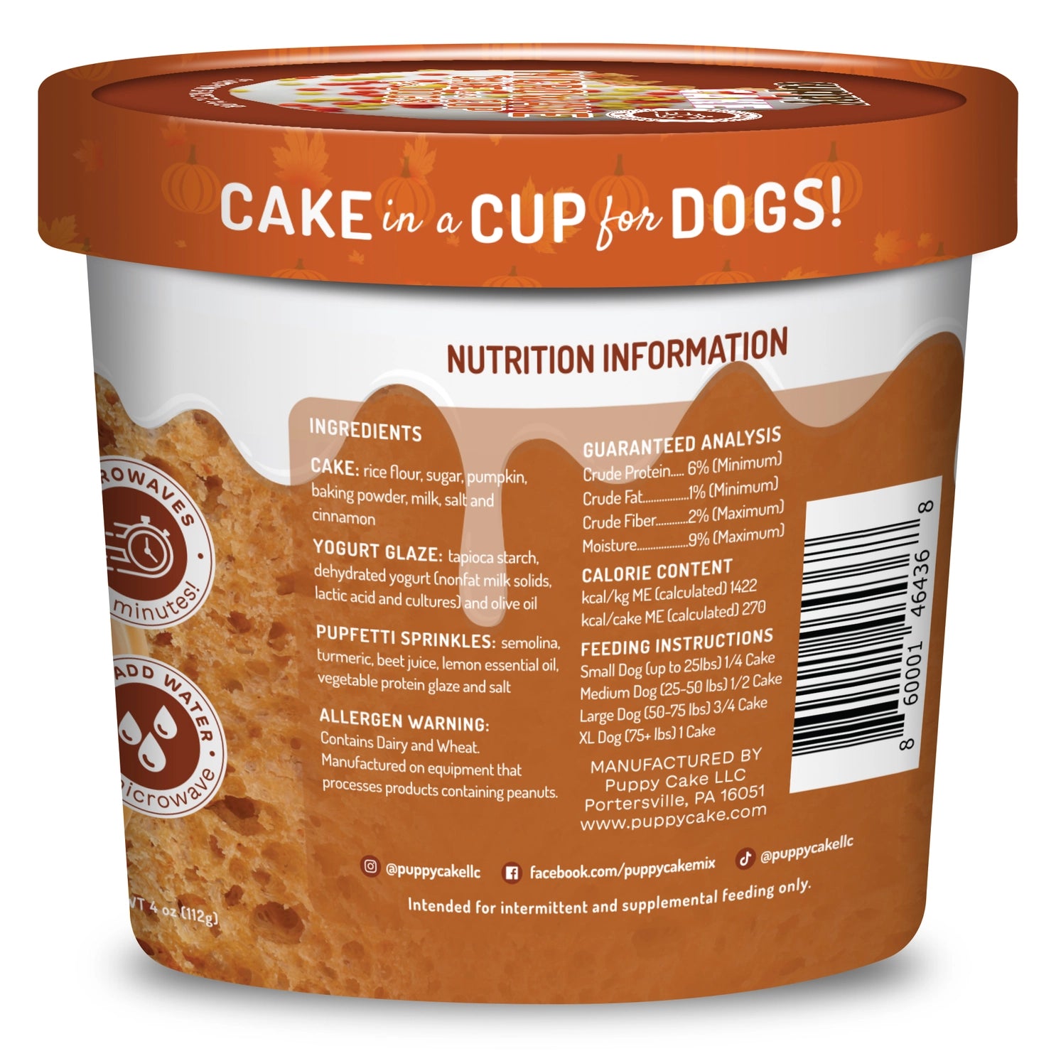 Puppy Cake - Cuppy Cake Mix Pumpkin Spice