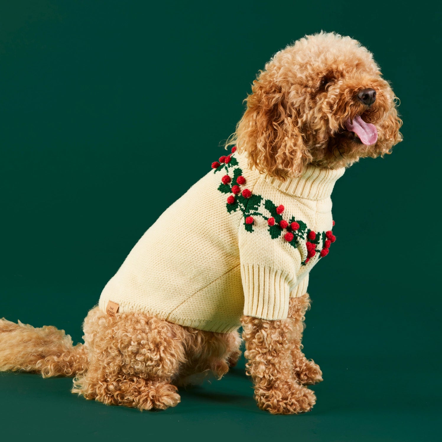 The Foggy Dog - Dog Sweater Holly Bobble