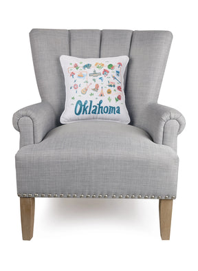 Peking Handicraft - Pillow Oklahoma Embroidered