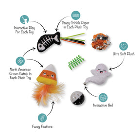 Petshop by Fringe Studio - Cat Toy 6 Pcsweet Treats Spook