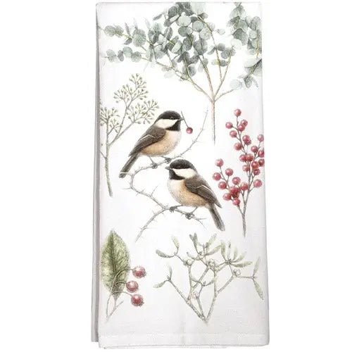 Mary Lake Thompson - Towel Chickadee Branches