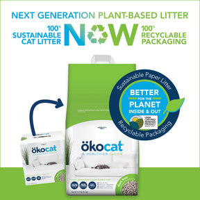 ökocat - Natural Paper Litter Dust Free Non-Clumping