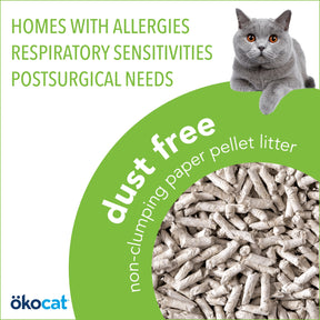 ökocat - Natural Paper Litter Dust Free Non-Clumping
