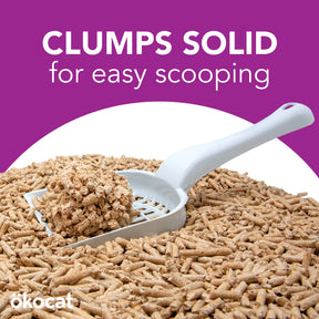 ökocat - Natural Wood Litter Low Tracking Mini Pellets Clumping