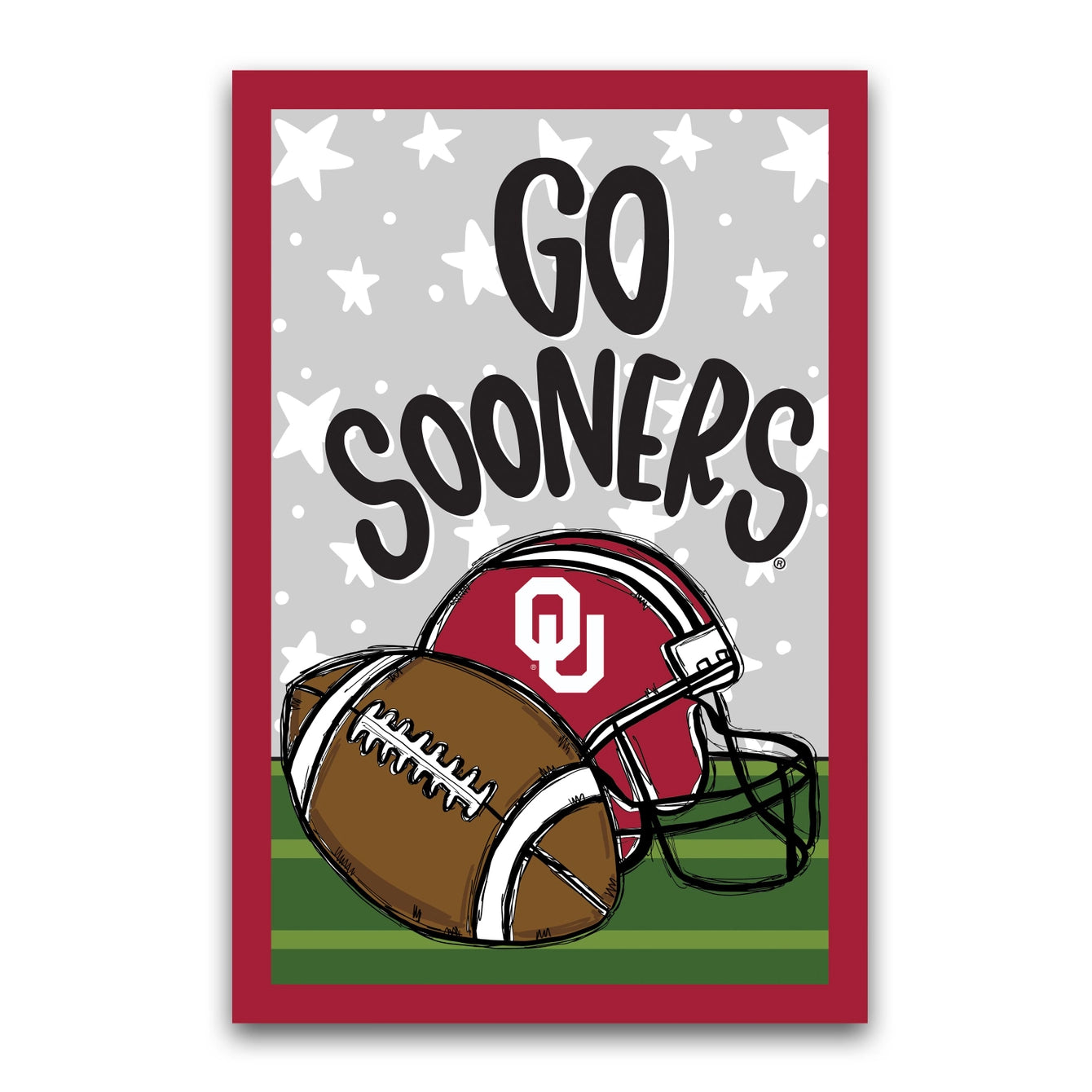 Magnolia Lane - Collegiate Football & Helmet Garden Flag