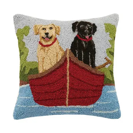 Peking Handicraft - Pillow Hook Labs on a Canoe